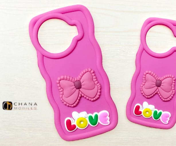 Tecno Spark 20 Pro+ Bowknot Love Case – Cute Colorful Lettering Soft Silicone Protective Cover